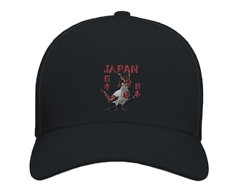 Samurai Bird Japan Hat – Mt. Fuji, Katana, Japanese Art