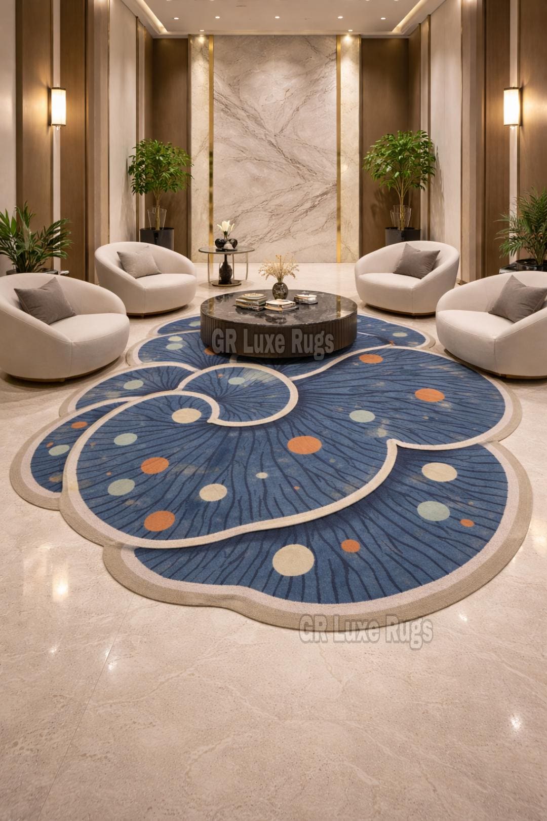 Handmade Tufted Abstract Rug | Modern Floral Area Rug - Etsy