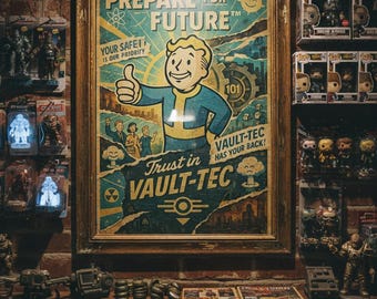 Fallout 76 Vault Boy Nuke Rider Poster | Nuclear Wisdom fallout76