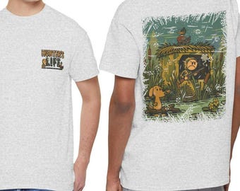 Duck Hunter Shirt Funny Hunting T-Shirt Waterfowl Hunter Tee Outdoor Gift for Him Distressed Retro Design