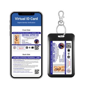 ShieldID Customized Emotional Support Dog/Handler ID Card Under U.S Federal Law