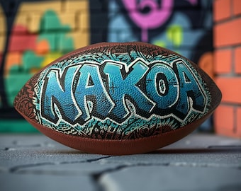 Custom Hand-Painted Football – Personalized Sports Gift