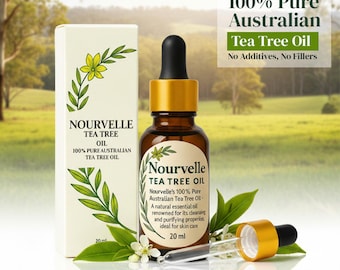 Tea Tree Oil 100% Pure – Fungal Nail Treatment, Acne, Skin Care, Hair & Scalp Oil, Natural Antifungal, 20ml