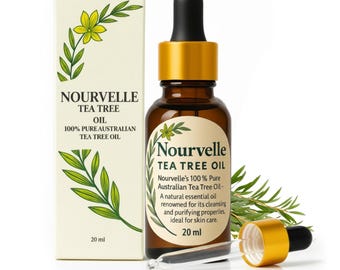Tea Tree Oil 100% Pure – Fungal Nail Treatment, Acne, Skin Care, Hair & Scalp Oil, Natural Antifungal, 20ml