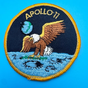Vintage Apollo 11 Eagle Mission-patch – Geborduurd NASA Space Collectible (3 inch)