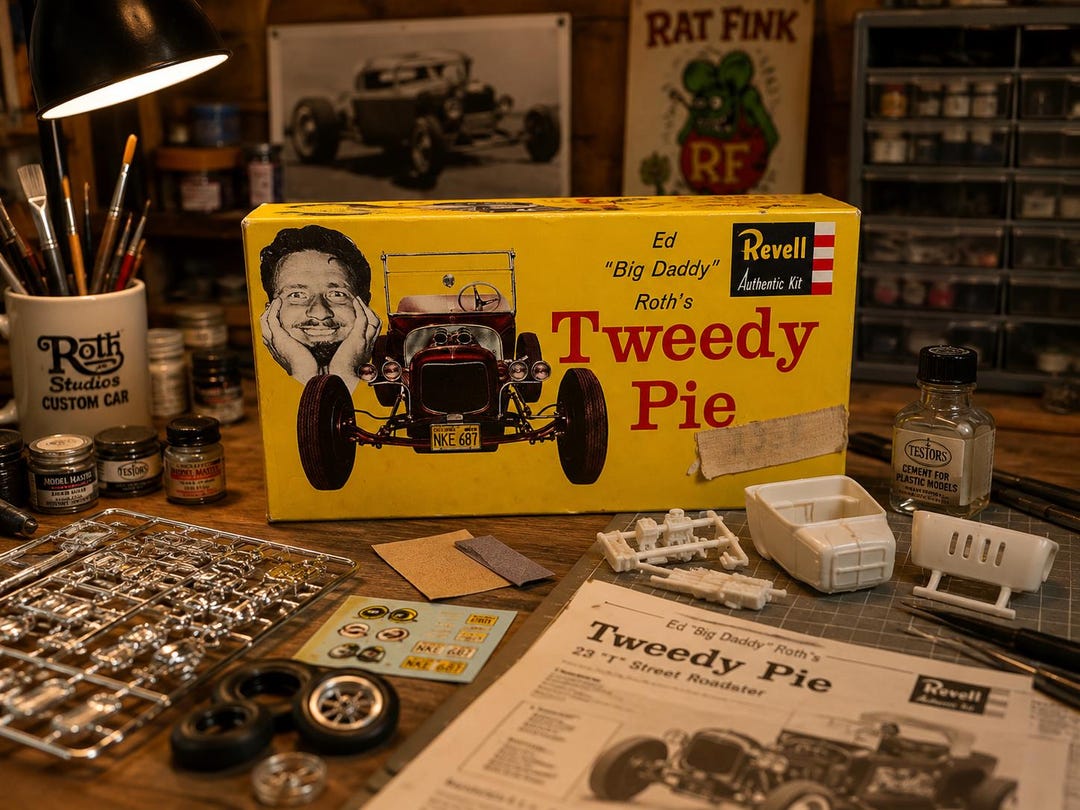 Vintage 1963 Revell Tweedy Pie Model Kit 1/25 Scale Ed “big Daddy” Roth ...