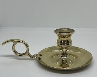 Vontage Solid Brass Chamber Candle Stick Holder