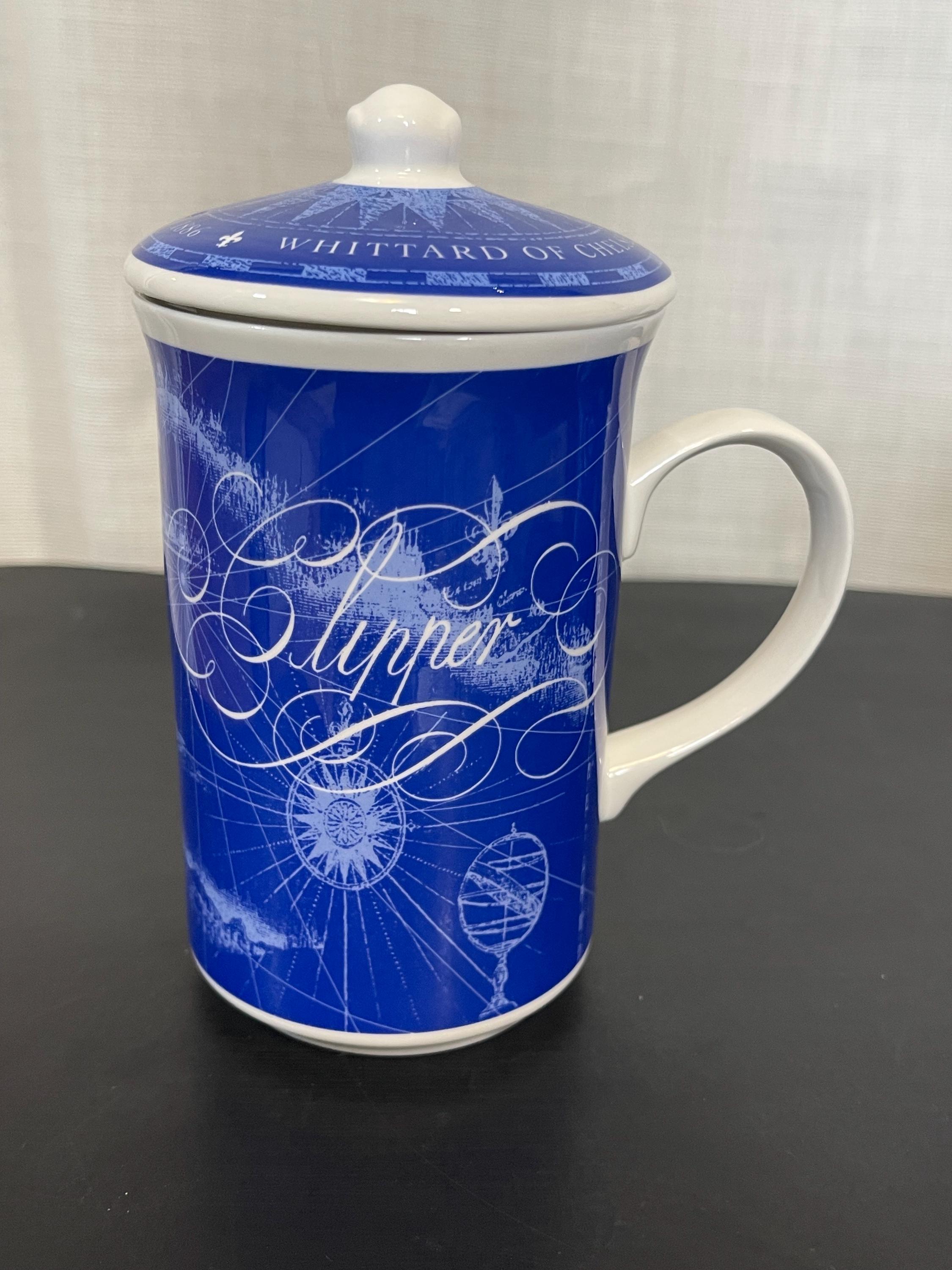 Tasse Whittard Of Chelsea – Design Popstar – Peinte à La Main – 2004 – Bleue