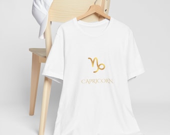 Capricorn Zodiac Shirt, Capricorn T Shirt, Capricorn Symbol Tee, Astrology Shirt, Zodiac Sign Gift, Capricorn Birthday Gift, Star Sign Tee