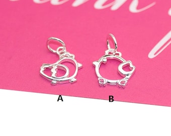 Quantity Options BFS3346 Chicken Lady Stainless Steel Charm Exclusive Line