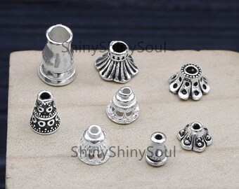 T0017-PRJT 2Pieces Large Black Thread Cone Tassel Jet Pendant Polished Rhodium-Plated
