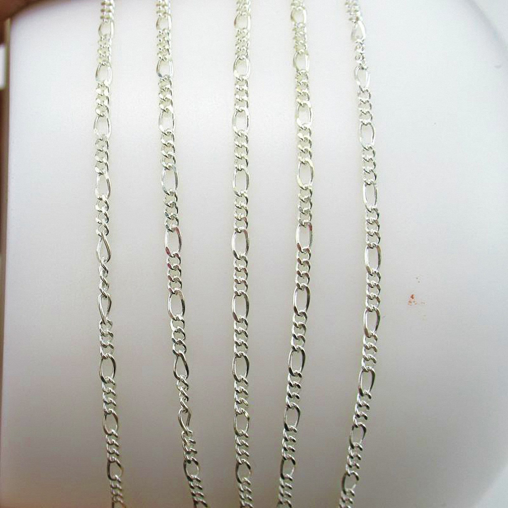 Sterling Silver Unfinished Chain, Flat Ring Tassel Chain, Pip chain, Rojo Chain, Unfinished Necklace Chains, Custom Chain, 4"-40" Necklace