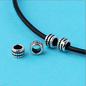 925 Sterling Silver Bead Spacer 4mm Spacer Bead Mala Beads Silver Loose Bead