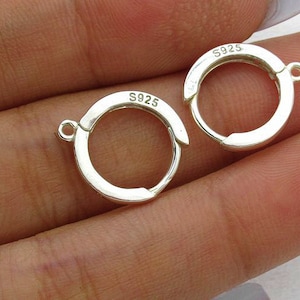 Sterling Silver Hoop Earring 13mm Earring Hoop cartilage hoop earrings  tragus hoop Earring Making