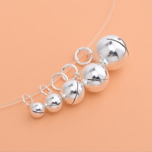 925 Sterling Silver Bell Charm Low Sound Bell Charm Bell Pendant
