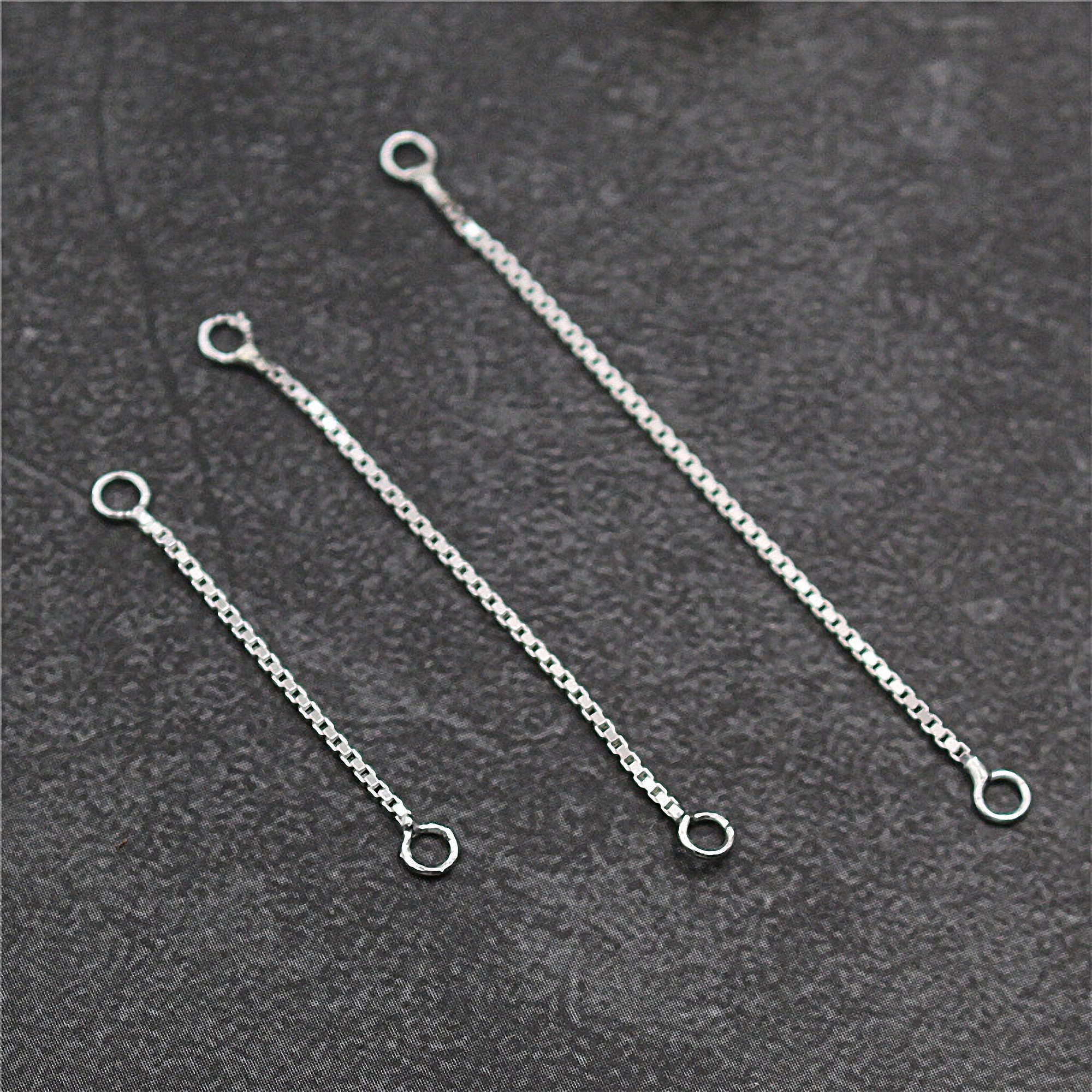 Sterling Silver Extend Chain Box Chain Extend Rolo Extend Etsy