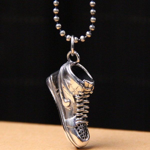 925 Sterling Silver Sneaker Pendant Silver Sneakers Charm Silver Shoes Charm jewelry making