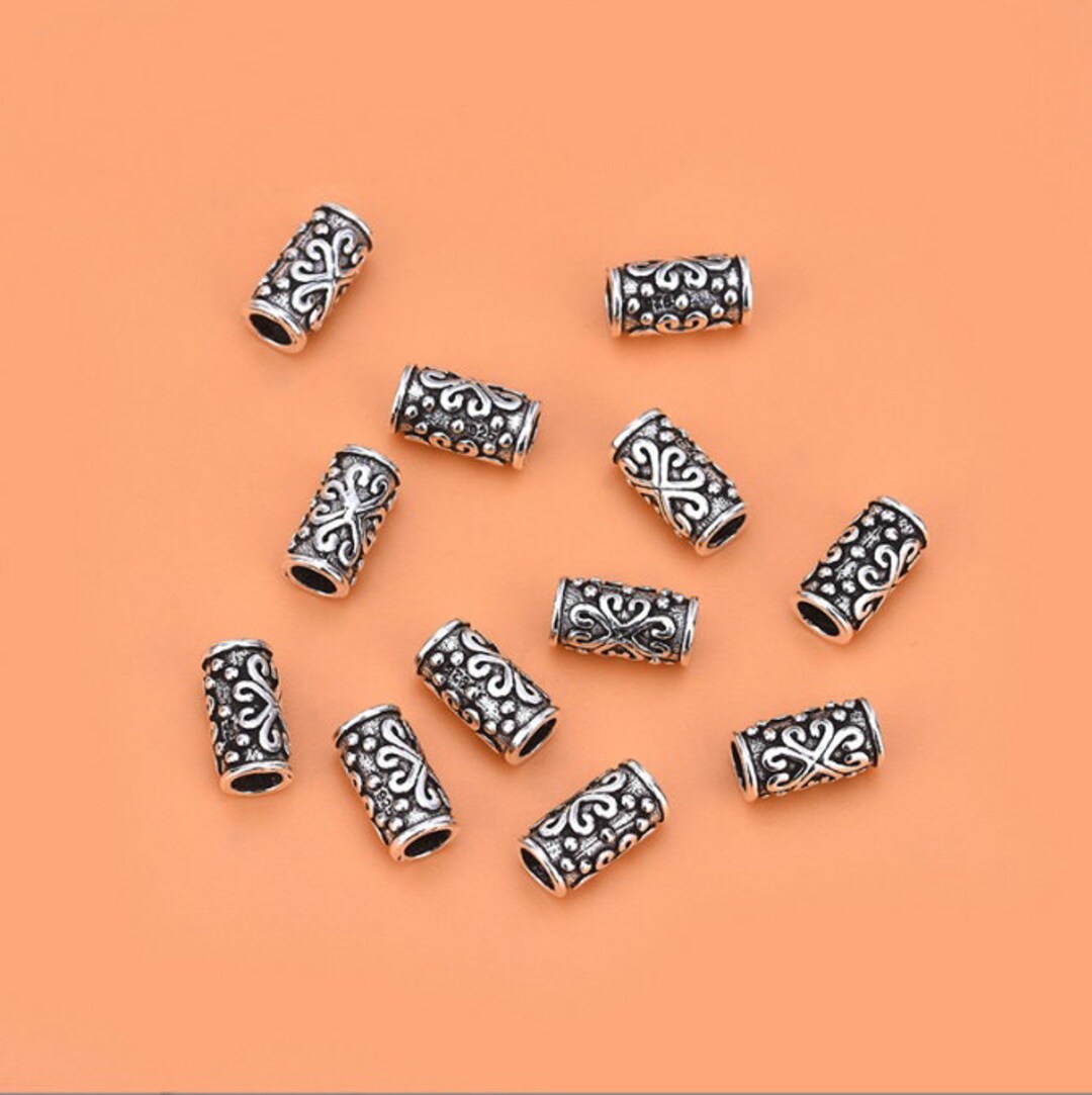 925 Sterling Silver Tube Beads Silver Tube Findings Silver Tube Spacer