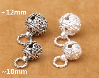 925 Sterling Silver Bell Charm Star Bell Charms Silver Bell Charms Silver Pendant