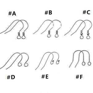 Sterling Silver Earring Hook Silver Ear Hooks Silver Ear Wire Gold Ear Hook Earring Making