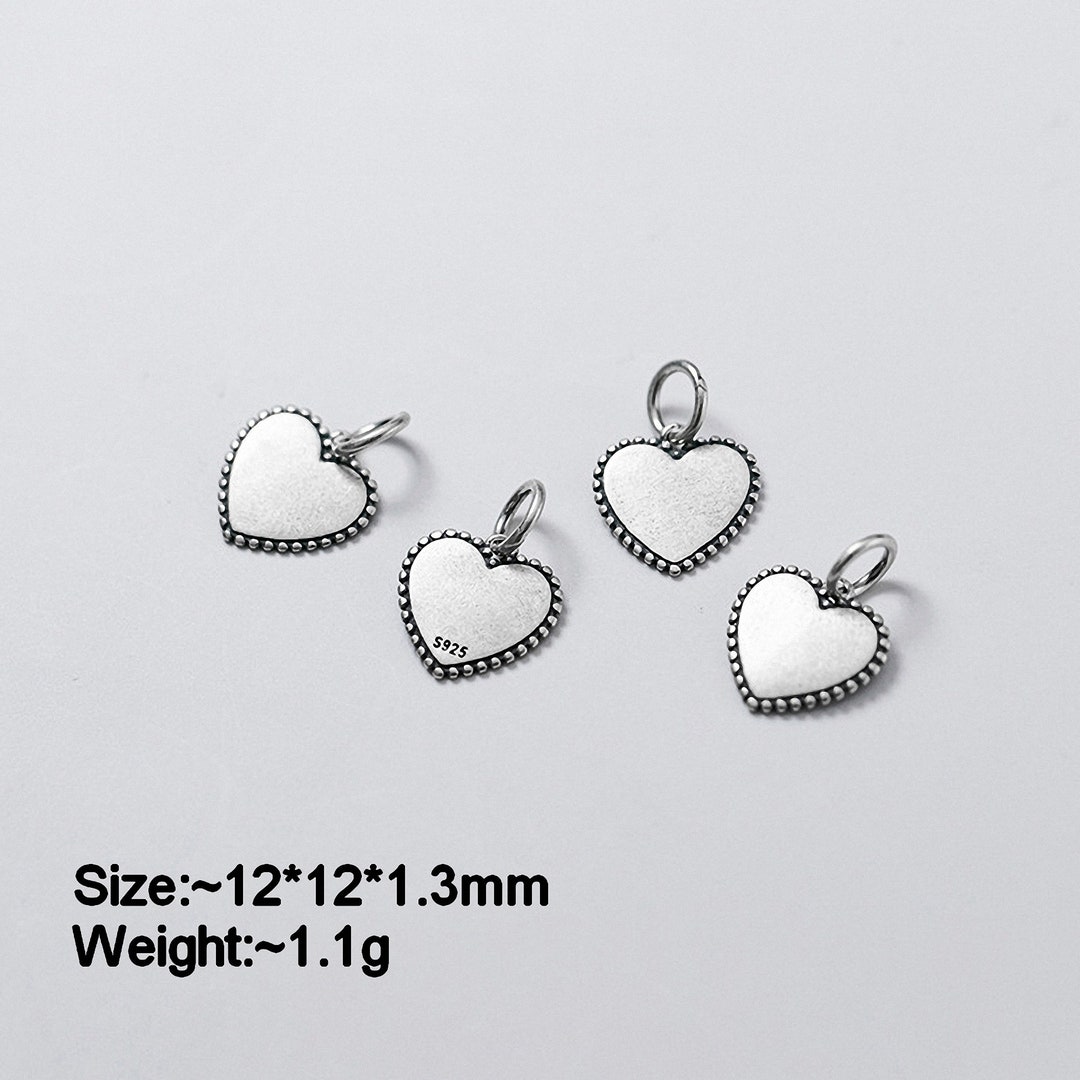 SMALL HEART TAG PENDANT STERLING SILVER