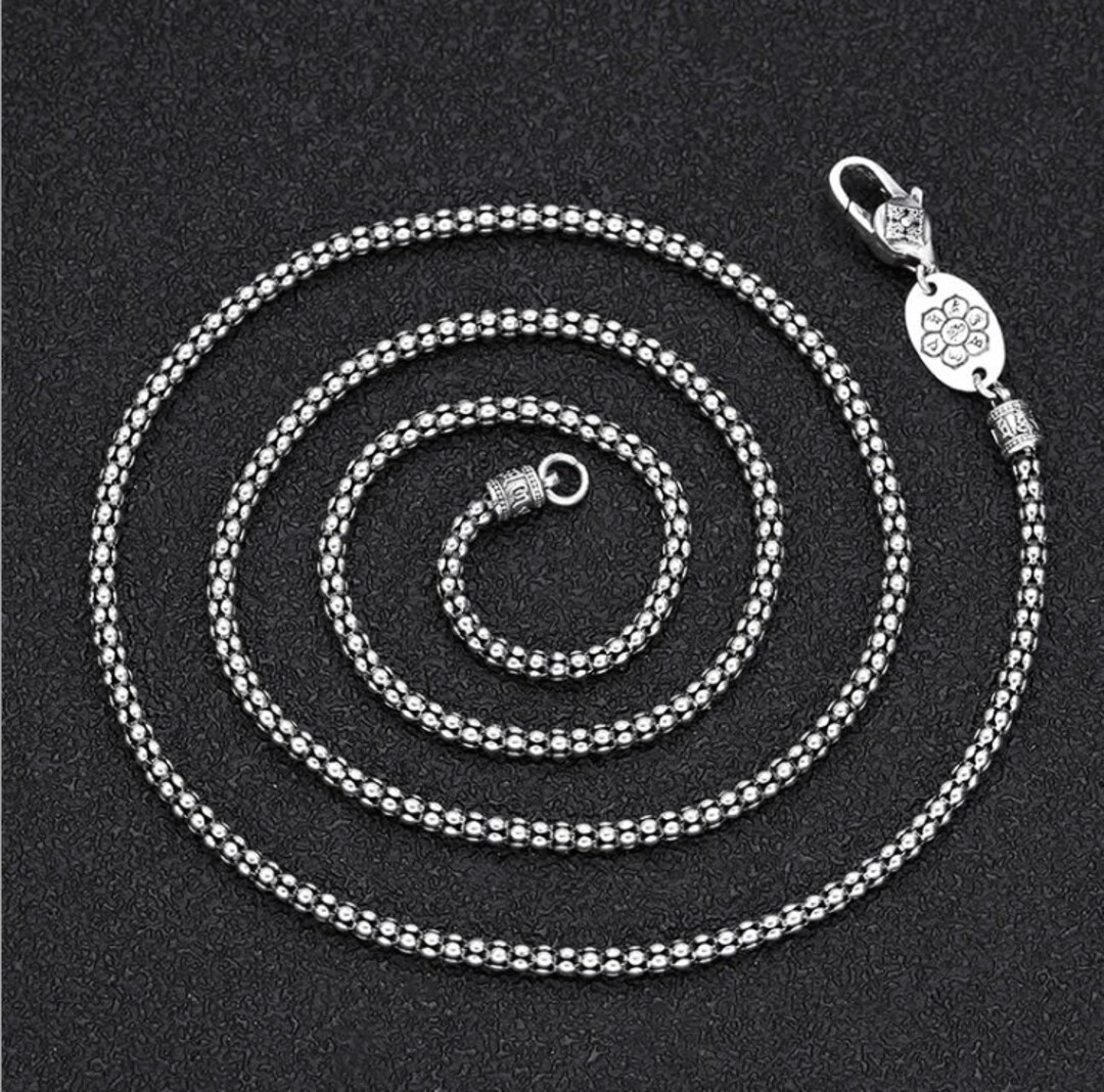 小物 silver circle chain Silver Rock Chains | Mens Sterling Silver Chains – LZJ