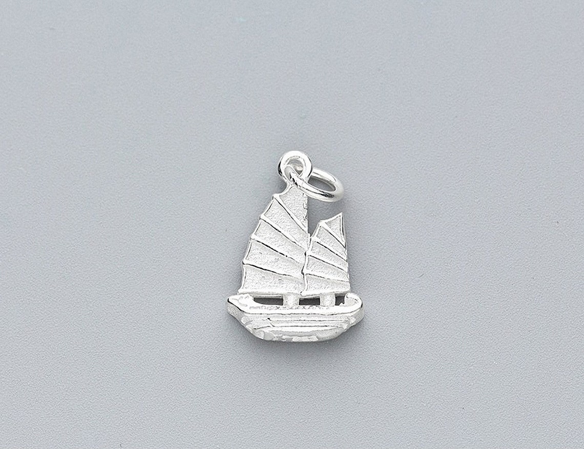 925 sterling silver charm sailboat sailing boat sailing Etsy