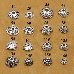 925 Sterling Silver Bead Cap Leaf Bead Cap Antique Silver Bead Cap Gemstone Cap