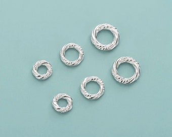 Sterling Silver Ring Bead 925 Silver Donut Ring Bead