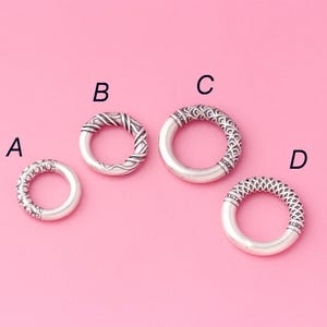 990 Silver Ring Bead Nezha Ring Qiankun Hoop Universe Ring 15mm