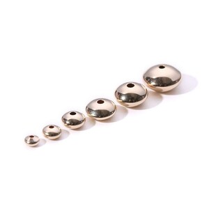 14K Gold Filled Non Tarnish Bead Gold Filled Saucer Beads Gold Filled Spacer Beads