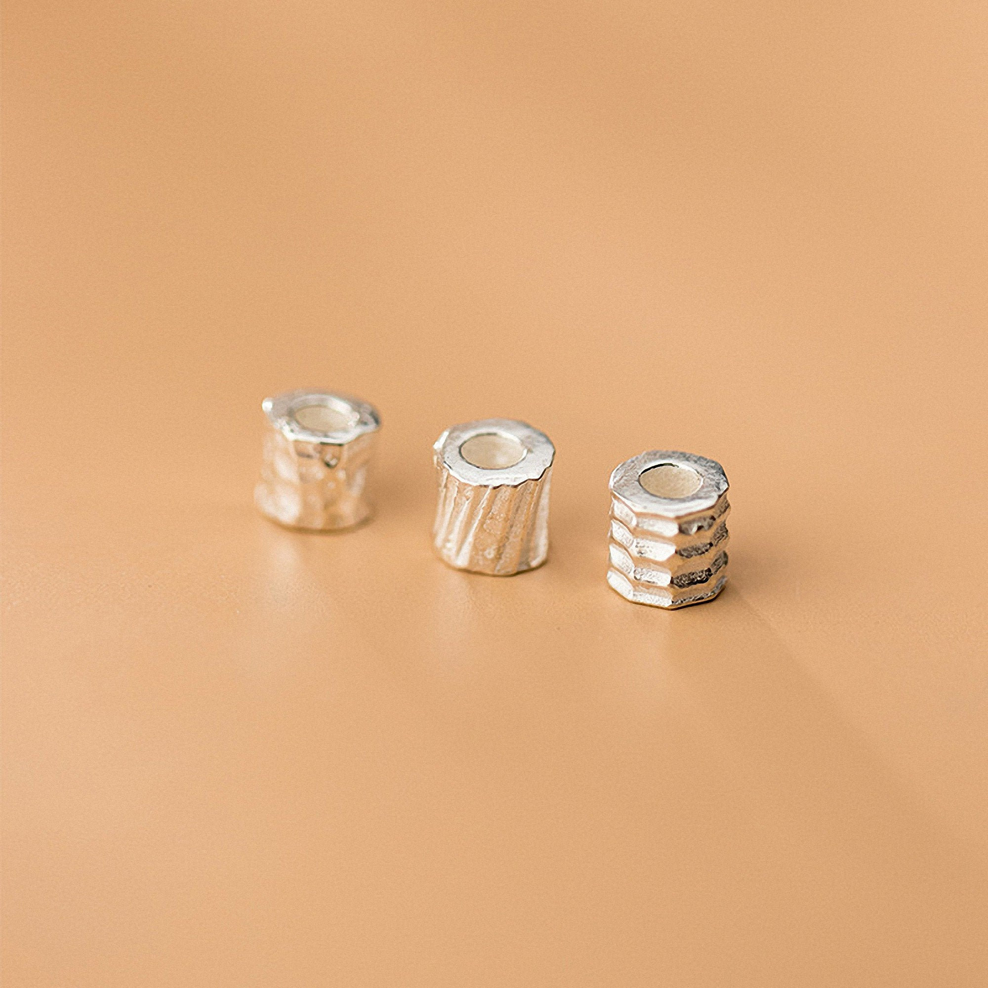 Sterling Silver Beads Tube beads Tube Bead Pattern Tube Etsy