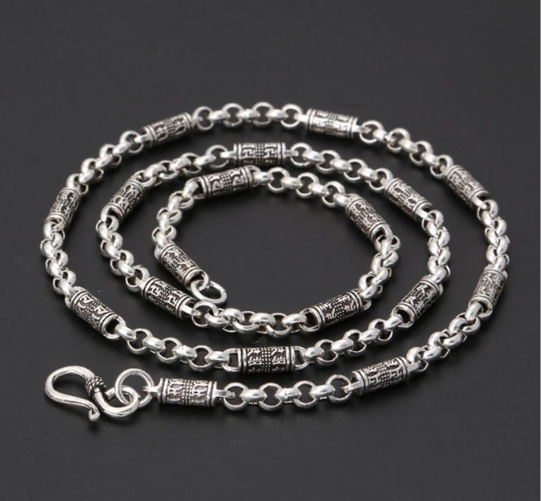 Sterling Silver 0.925 Circle Rolo Chain 1mm Silver Chain for Jewelry Making,  Chain for Necklaces and Bracelets, Thin Rolo Chain 
