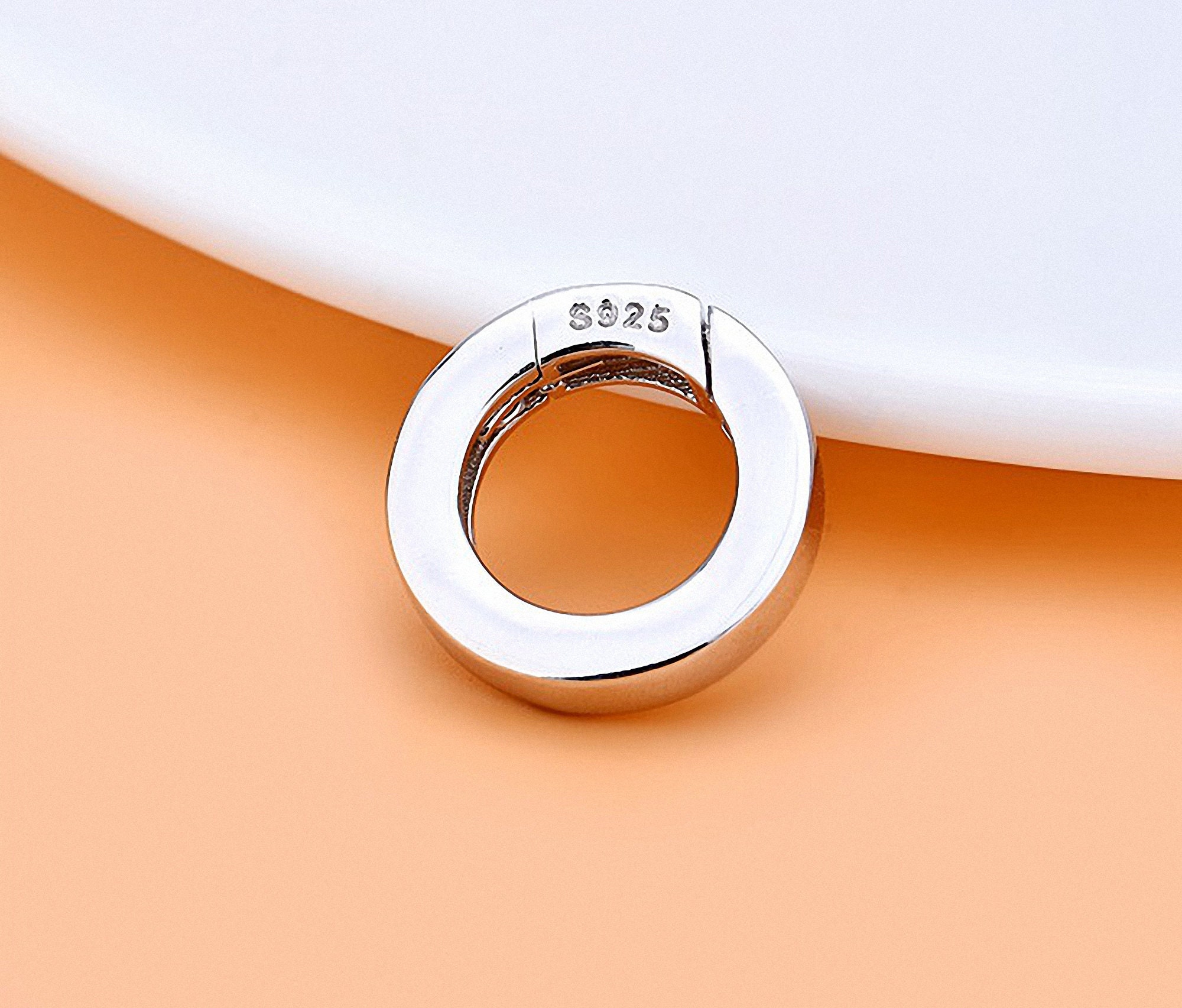 Sterling Silver Clasp Ring Clasp Open Ring Jewelry Making Etsy