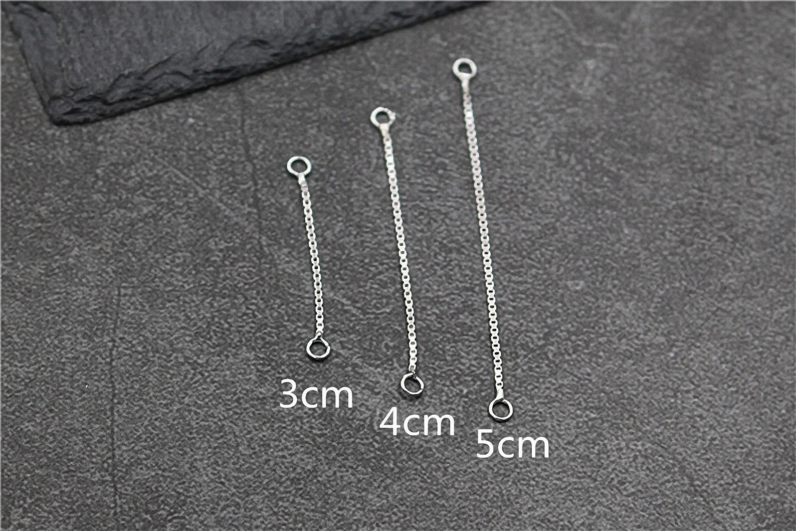 Sterling Silver Extend Chain Box Chain Extend Rolo Extend - Etsy