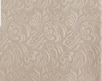 Jacquard Brocade Butterfly Embossed Fabric Blending Sand