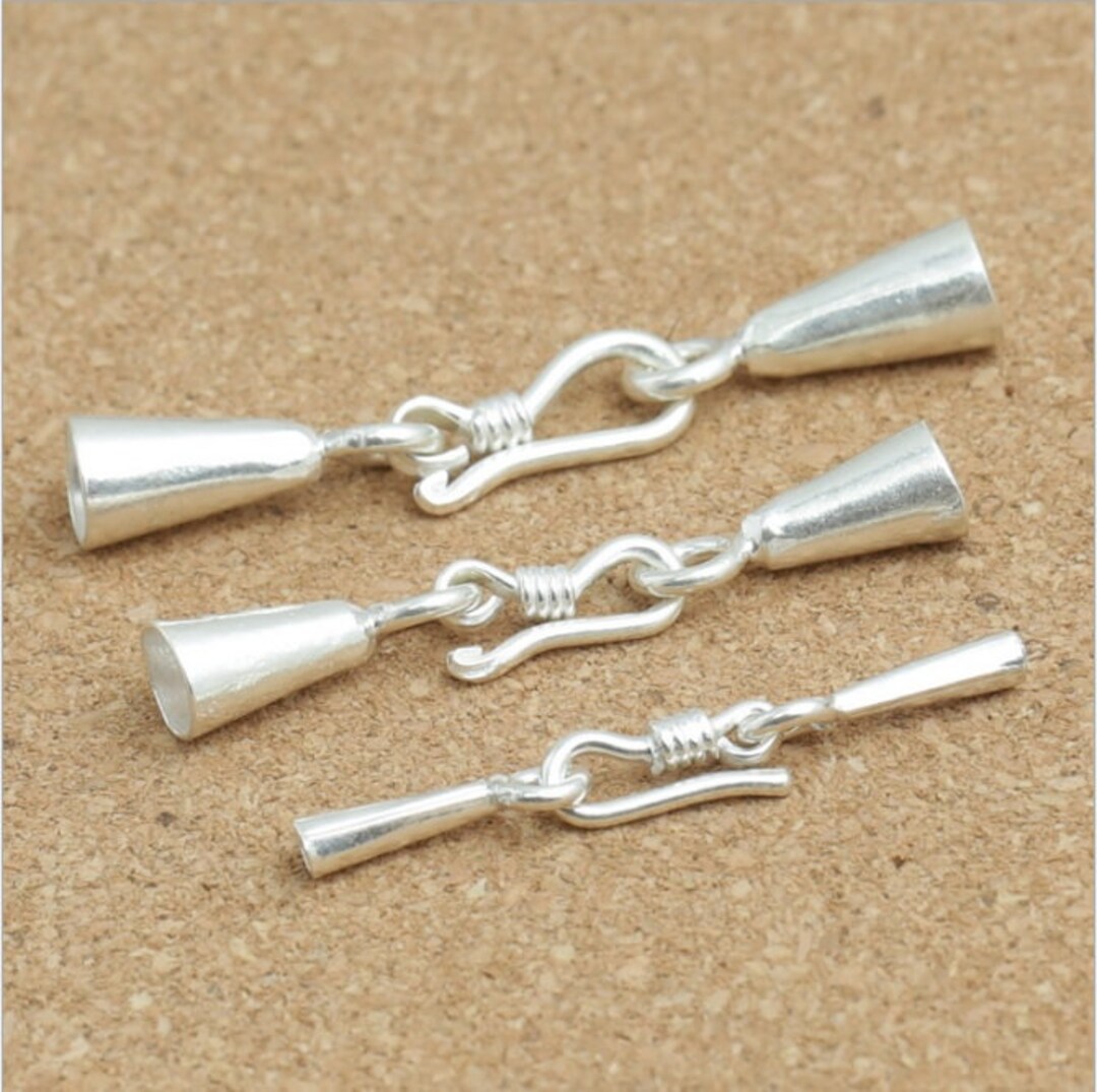 925 Sterling Silver Clasp Sterling Silver End Cap Necklace End Cap