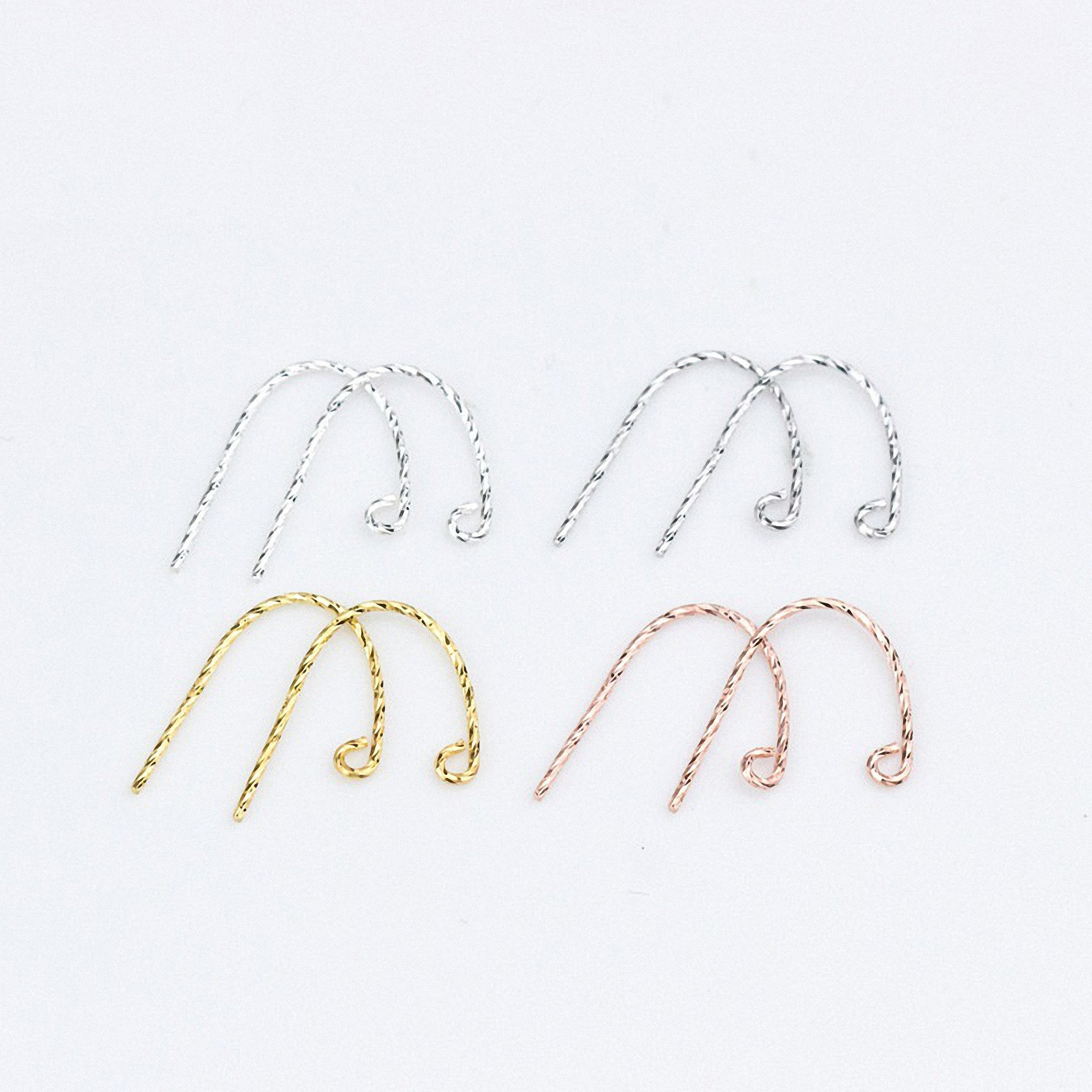 10100 pcs Sterling Silver Earwires/ Twist Ear Wires/ s925 Etsy