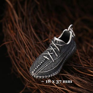 925 Sterling Silver Sneaker Pendant Silver Shoes Pendant Silver Shoes Finding