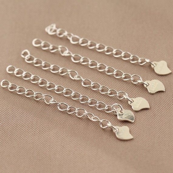 925 sterling silver extend chain extend necklace ring cable Etsy