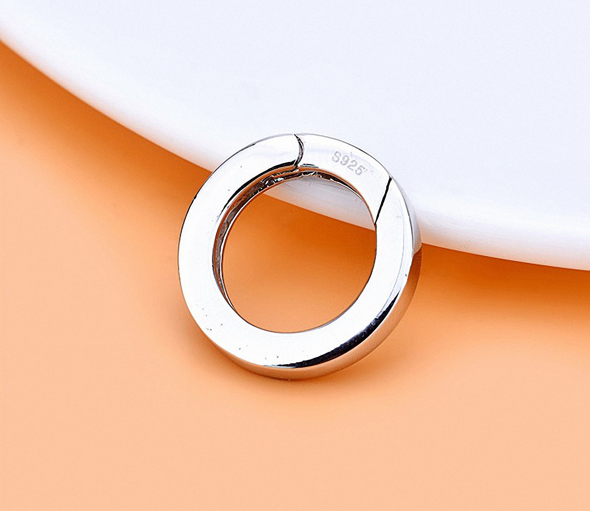 Sterling Silver Clasp Ring Clasp Open Ring Jewelry Making Etsy