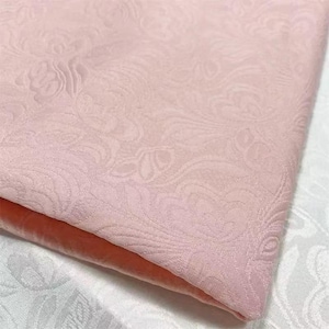 Jacquard Fabric Butterfly Embossed Style Fabric Blending Fabric Light Pink