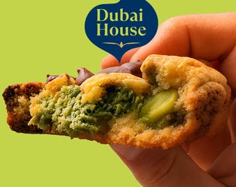 Galletas gourmet personalizadas de 170 g rellenas de kunafa. Crea tu propia caja – Fusión de Oriente Medio
