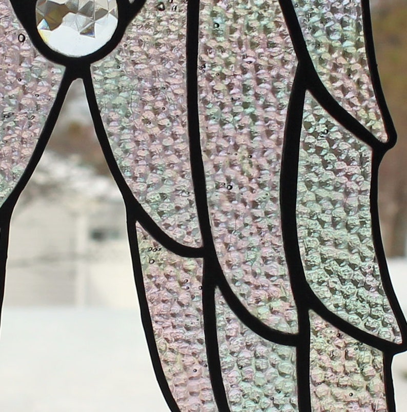 Stained Glass Angel Wings 11-12 inches tall