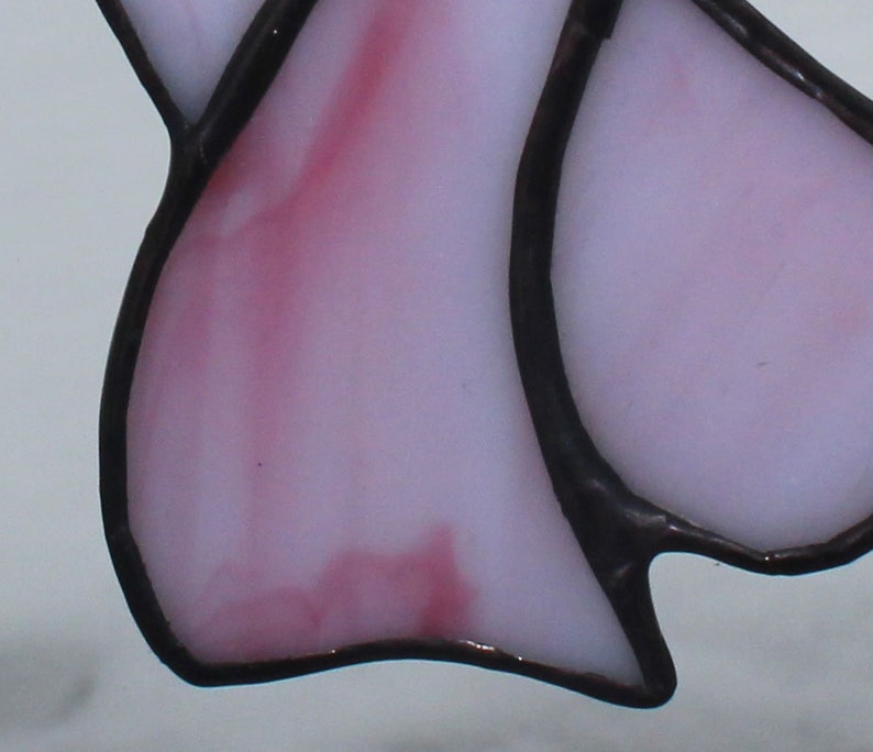 Stained Glass Ribbon Awareness Angel Pink