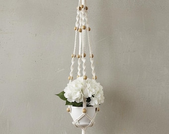 Handmade Macramé Plant Hanger | Boho Hanging Planter