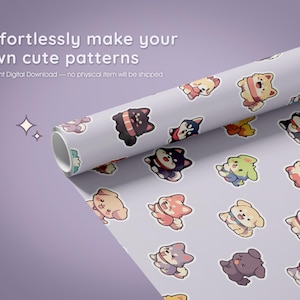 Kawaii Puppy Clipart | 85+ Chibi Dog Graphics (png, svg, pdf, ai) imagem 5