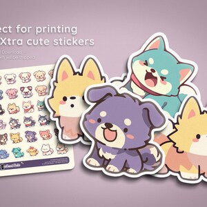 Kawaii Puppy Clipart | 85+ Chibi Dog Graphics (png, svg, pdf, ai) imagem 2