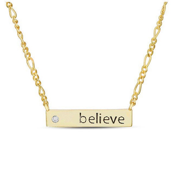 Believe charm Necklace/Believe Necklace/Inspirational Necklace
