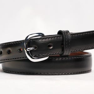 1.25 Leather Dress Belt - Etsy display picture 1